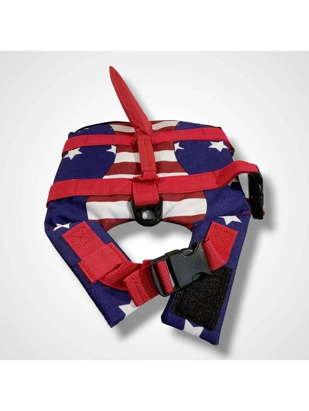 NWT Malier American Flag Dog Life Jacket Vest High Buoyance, XS